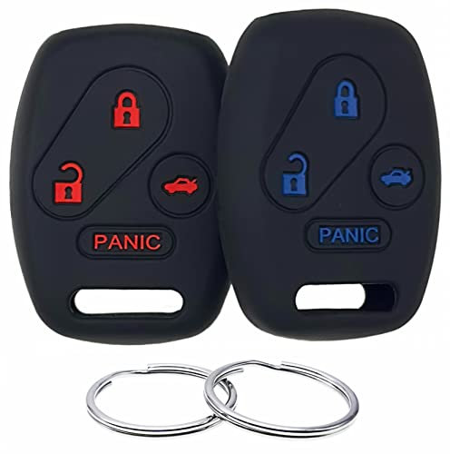 REPROTECTING Silicone Rubber Key Fob Cover Compatible with 2003-2015 Honda Hybrid EX Accord Civic SI CR-V EX Element SE Pilot KR55WK49308 N5F-A05TAA N5F-S0084A