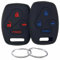 REPROTECTING Silicone Rubber Key Fob Cover Compatible with 2003-2015 Honda Hybrid EX Accord Civic SI CR-V EX Element SE Pilot KR55WK49308 N5F-A05TAA N5F-S0084A