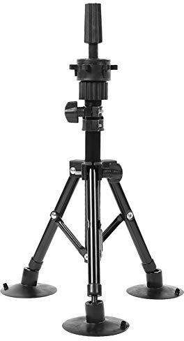 Trépied De Coiffure, Tête à Coiffer Professionnelle Avec Ventouses Réglable Mannequin Trepied Tête perruqueTete a Coiffer Afro Exercice Support Porte-coiffure Formation Mini Grand D'exercice Outils