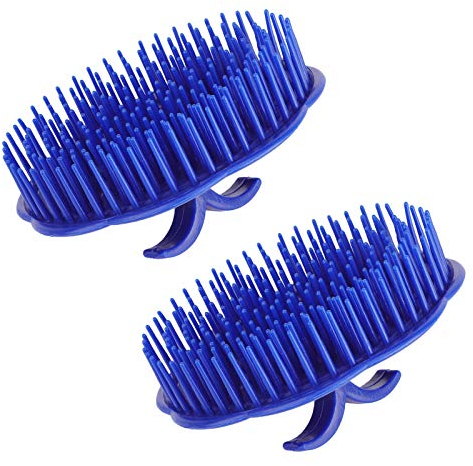Segbeauty Palm Brush Haar, 2Pcs Scalp Massager Shampoo Brushes Männer Bart Kamm Scalp Scrubber zum Waschen von Haaren, Pet Shower Grooming, Salon Shampoo Haarbürste