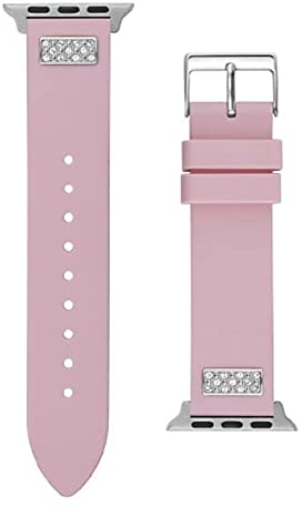 GUESS Cinturino da donna compatibile con Apple Watch (38 mm - 40 mm), rosa, rosa