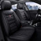 Tuqiang Autositzbezüge Für VW for Volkswagen Golf 3 5 6 7 Golf3 Golf5 Golf6 Golf7 Tour Variant,vordere 2-Sitze Full Set Komfortabler Ledersitzbezüge Allwetter Autositzbezug,Schwarz