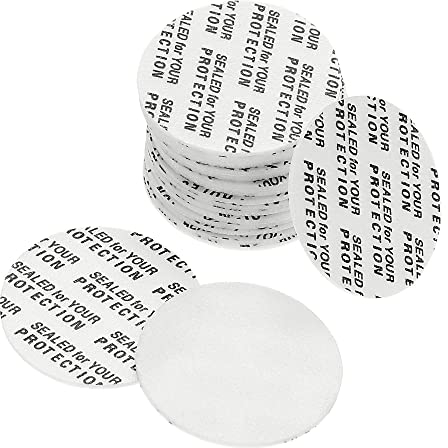 PATIKIL 30mm/1.18 Foam Lid Liner, 50 Pack PS Foam Resistant Tamper Pressure Sensitive Seal for Bottle Cap Liners Seals