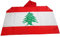 AZ FLAG Drapeau Liban 150x90 cm - Cape Drapeau Libanais 100% Polyester Avec Manches Intégrées - Body Flag 80g