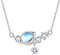 Adramata 925 Silber Halskette für Damen Mondstein Anhänger Halskette Silber Kette Damen Freundschaftskette Geschenke für Sie Muttertagsgeschenke Geschenke für Freundin Geschenke für Frauen