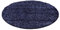 Giancasa Shaggy Hochflorteppich 160 x 160 cm [HOCHWERTIGER LANGFLORTEPPICH FÜR WOHNRÄUME] - Hochwertige Kunstfasern, pflegeleicht und strapazierfähig - Navy für Wohnzimmer, Schlafzimmer, Flur