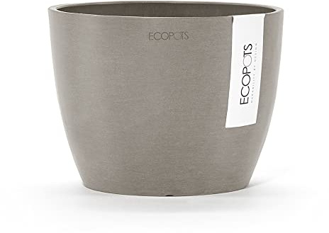 Ecopots Stockholm Pflanztopf - Zeitloser Topf aus recycelten Materialien für drinnen & draußen, skandinavisches Design