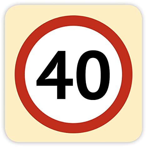 KE - 40. Geburtstag Bierdeckel Set, 10er Pack eckige Untersetzer mit Trinkspiel, perfekt für Party und Feiern