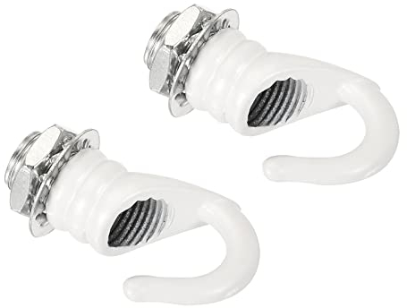 YOKIVE 2pz Lega M10 Soffitto Gancio, Placca Sospensione Apparecchi Gancio | Sospeso Lampadario Luce, Ottimo per Casa (Bianco, 0,91x1,22-)