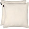 LINUM Annabell Elegant Kissenhülle 50x50 cm 2er-Pack, 100% Baumwolle, Maschinenwaschbar, Baumwollbeige