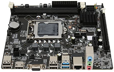 Placa Base H61 M-ATX - Soporta Procesadores LGA 1155, con Dual Channel DDR3, PCIe X16, 4 XSATA 2.0, USB 3.0, USB 2.0, HDMI, VGA, para PC de Escritorio