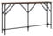 vidaXL Table Console, Table d’Appoint avec Pieds Réglables, Bout de Canapé, Meuble d'Entrée Salon, Industriel, Chêne Marron Bois d'Ingénierie