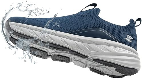 Sosenfer Slip on Sneaker Herren Schnürlose Leichte Sportschuhe Gym Outdoor Fitness Joggingschuhe und Bequeme Freizeitschuhe-SHLAN-40