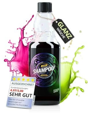 ADBL Shampoo 2 HOLAWESOME (500ml) - pH-neutrales Shampoo Konzentrat für Auto & Motorrad - Kraftvolle Reinigung - entfernt Schmutz effektiv - Autowäsche, waschen, Autoshampoo, Handwäsche, Autoreiniger