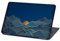 Laptop Folie Cover Abstrakt Klebefolie Notebook Aufkleber Schutzhülle selbstklebend Vinyl Skin Sticker (LP99 Blue Mountains, 17 Zoll)