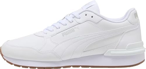PUMA Unisex ST Runner V4 L Sneaker, White-Glacial Gray-Gum, 48.5 EU