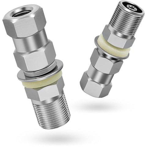 Anina 2pc CB Radio Antenna Stub Mount Heavy Duty SO-239 Stud Mount for CB Radio Antenna Standard 3/8 x 24 Threaded