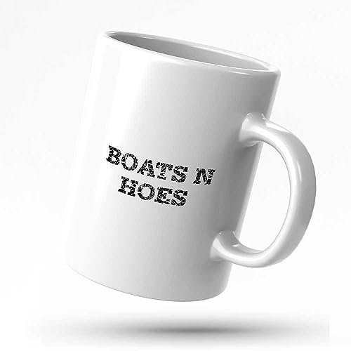 STUDE Coffee Mug Gifts for Women Boats N Hoes Mug Cute Things for Teen Girls Funny Cofffee Mug