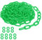PATIKIL Green Plastic Chain, 16 ft 6mm Safety Barrier Chain for Crowd Control, Queue Line, Parking, Fence, Gate, Concert, Construction Site and Decoration