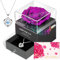 ADDWel Muttertagsgeschenk für Frauen Ewige Rose mit herzförmiger Halskette (Silber 925) und ‚You Are My Sunshine‘ Spieluhr - Mama Muttertag Geschenk, Geburtstagsgeschenk für Ehefrau Oma Freundin