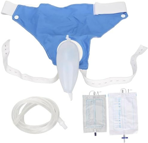 Collezionista di urina per uomini, collezionista di urine maschili indossabili con vita elastica, catetere esterno a prova di perdite per uomini con 47 tubo per incontinenza urinaria, pazienti con le