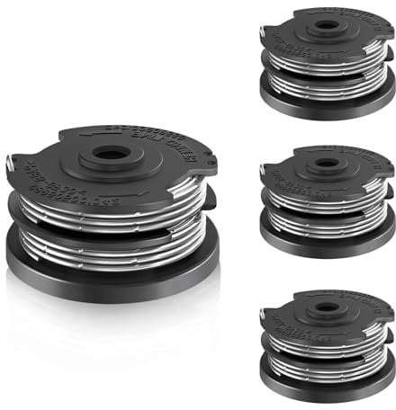 CHIHOLEN Filo per Tagliabordi Bobine Compatibili con F016800351,Bobina di ricambio per Decespugliatore Adatto per Bosch Art 24/27/30/24+/27+/30+/30-36 LI,AdvancedGrassCut36,Ø1,65mm-6,1m(4 Bobina)