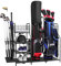 Golf Bags Storage Rack, Golf Storage Organizer with Lockable Wheels, Golf Club Storage Stand for Golf Bags, Golf Clubs and Golf Equipment Accessories,for Garage Indoor Basement (37×17×4)