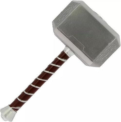 Foam Thor Hammer Replica Home Display Decoration Made God of Thunder Ideal For Cosplay Costume Collectors Fancy Dress Prop Accesorry Soft and Safe (Thor's Hammer)