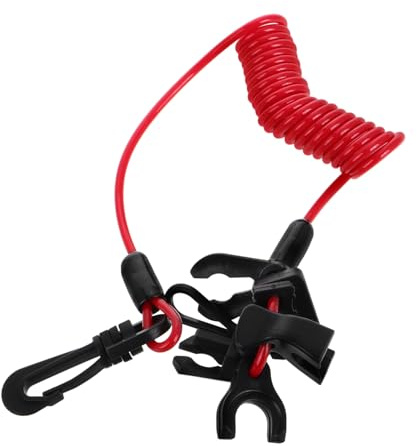 ELAYARD Universeller Not Schalter mit Sicherheitsleine für Außenbordmotoren Robuste Sicherheitsleine für Boote für Segeln und Andere Aktivitäten Kompatibel mit Verschiedenen Motoren