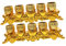 MUCKLILY Ensemble De 2 Tasses À Thé Sacrificielles Ensemble D' Et De Calice Pour Cérémonies Religieuses – Ustensiles De Culte Pour Temples Domestiques Et Petits Espaces