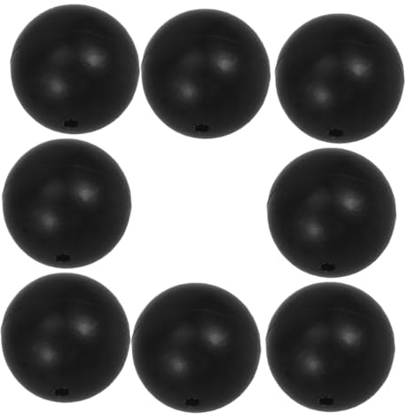 Schlagschlägelköpfe aus Gummi, 8 Stück, Schwarz, für Percussion | Profis und Studenten, Robust Verarbeitet, Angenehmes Handgefühl, Zubehör für Schlaginstrumente