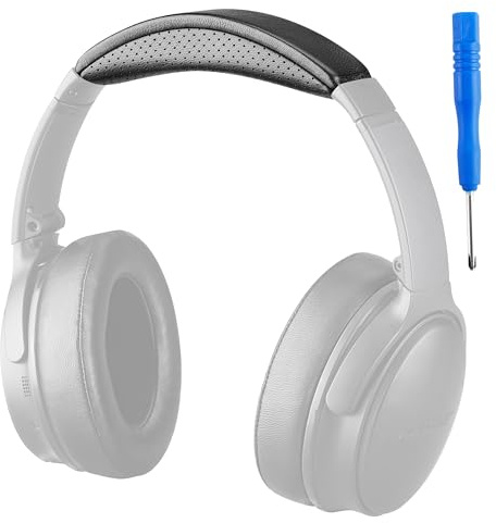 AHG Accessory House Globales QC Kopfbandpolster aus Schaffell, kompatibel mit Bose QuietComfort 2023, QC45, QC35, QC35 II, QCSC, QCSE, kabellose Kopfhörer mit Geräuschunterdrückung, einfache