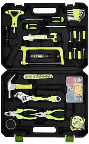 ZGHQHCDRH Stoßdämpfer Werkzeug 108PCS Werkzeugkasten Holzbearbeitung Elektriker Werkzeuge Kit Set Hardware Schraubenschlüssel Schraubendreher Zange Hammer Sockel Werkzeugkasten