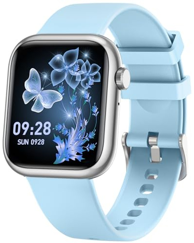 Smartwatch Damen mit Bluetooth Telefonfunktion Sportuhr: 1,83''HD Touchscreen Smart Watch mit 120+Sportmodi mit Schrittzähler Pulsmesser IP68 Wasserdichter Fitness Tracker Kompatibel iOS Android
