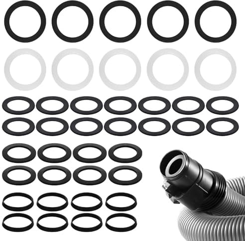 40 Stück Dichtungsringe Set, Dichtungsringe, Gummidichtung, Dichtungen(40-56 mm), für Siphon-Küchenspülen, Badarmatur und Spülbeckenabläufe