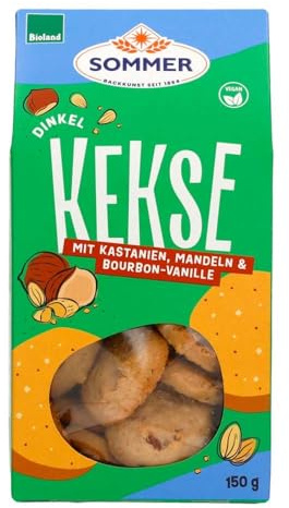 Sommer Dinkel-Kastanien-Mandelplätzchen, 150g