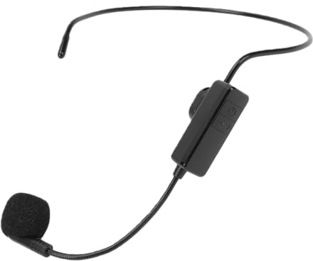 Sxhlseller Casque-Micro sans Fil 2.4G, Micro Serre-tête Double Mode Mains-Libres pour Instructeur de Fitness Enseignant
