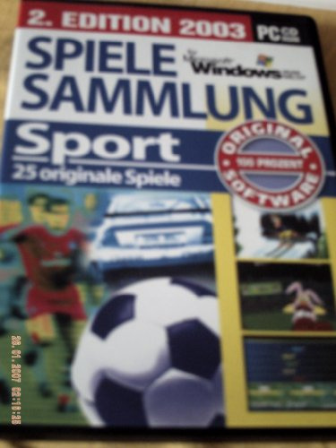 Spielesammlung Sport. CD-ROM für Windows 95/98/ME/XP. 25 original Spiele.