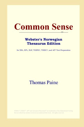 Common Sense (Webster's Norwegian Thesaurus Edition)