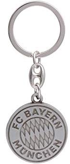 FC Bayern München Schlüsselanhänger Logo Silber
