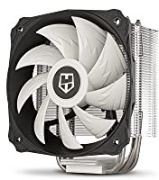 NOX HUMMER H-212 - NXHUMMERH212 - Ventilador CPU 120 mm, PWM, Compatible con Intel&AMD, Base de aluminio, compacto, Diseño cónico, negro, Ordenador de escritorio