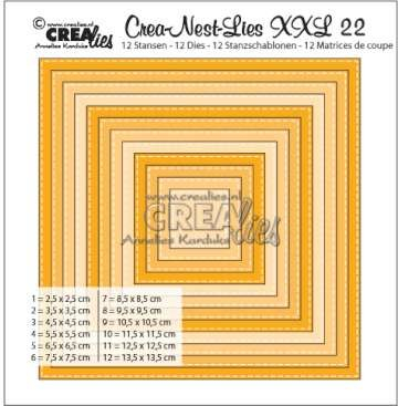 Crealies Crea-nest-dies XXL no. 22 Stanz Quadrat basis CLNest22XXL