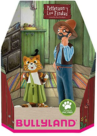 Bullyland 46005 - Spielfiguren Set Pettersson und Findus, detailgetreu, ideal als kleines Geschenk für Kinder ab 3 Jahren