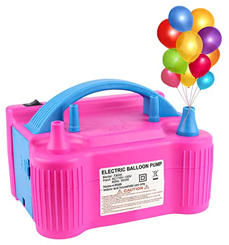 AEX Electric Balloon Pump - Portable Balloon Air Pump Electric - (Ac220-240v 600w) Balloon Blower Machine - Balloon Filling Machine for Party & Festival Decoration