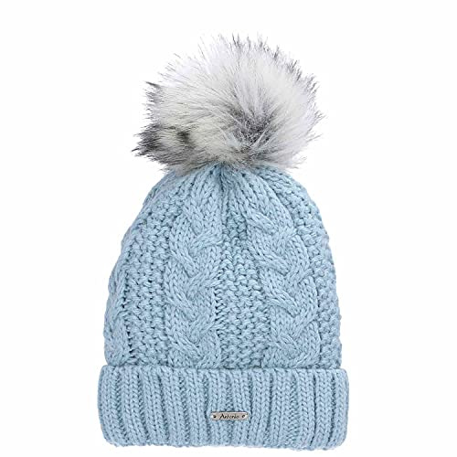 Antonio Winter Strick Mütze Beanie ice blue