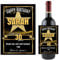 Personalised Wine/Champagne Bottle Label ~ Gold Star Happy Birthday Gift Idea N115 Any Age 18th 21st 30th 40th 50th 60th for him her Brother Sister Mum dad