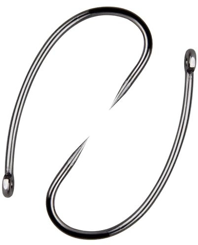 OROOTL Barbless Carp Fishing Hooks, 100pcs Carp Hooks Barbless Fish Hooks Circle Hook Freshwater Saltwater Fly Tying Hooks Hair Rigs Fishing Tackle