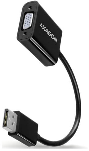 AXAGON Kompatibler RVD-VGN DisplayPort auf VGA-Adapter, WUXGA, schwarz