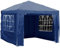 Gr8 Garden Gazebo with Sides Outdoor Waterproof Beach Party Festival Camping Tent Canopy Wedding Marquee Awning Shade 3mx3mx2.45m[Blue]