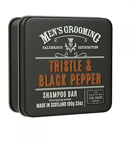 Scottish Fine Soaps Men s Grooming Thistle & Black Pepper Shampoo Bar 100g